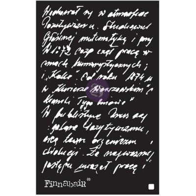 Prima Marketing - Finnabair Stencil «Ghostwriter»  6 x 9